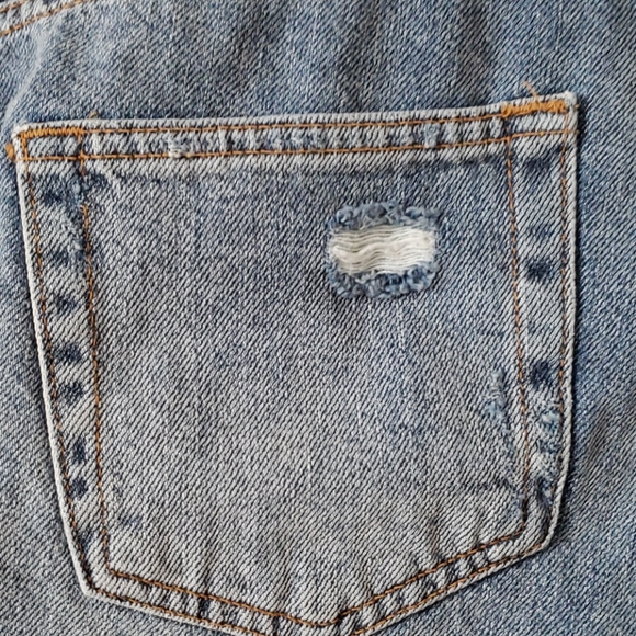 Free People Distressed Cut Off Mini Skirt Size 31 - Picture 7 of 11